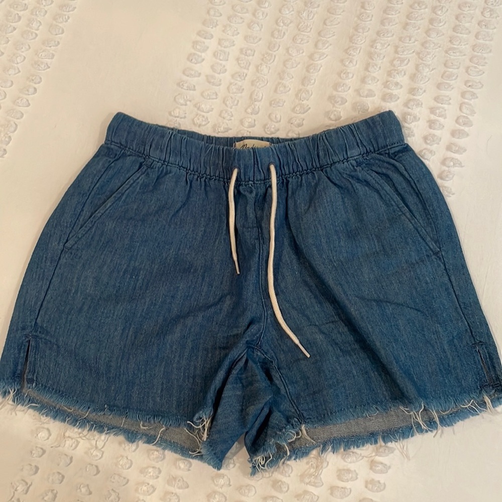 Raw hem Madewell denim shorts - XXS